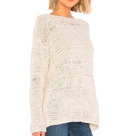 BCBGMaxAzira mixed stitch off white sweater, NWT, XXS - Picture 1 of 8